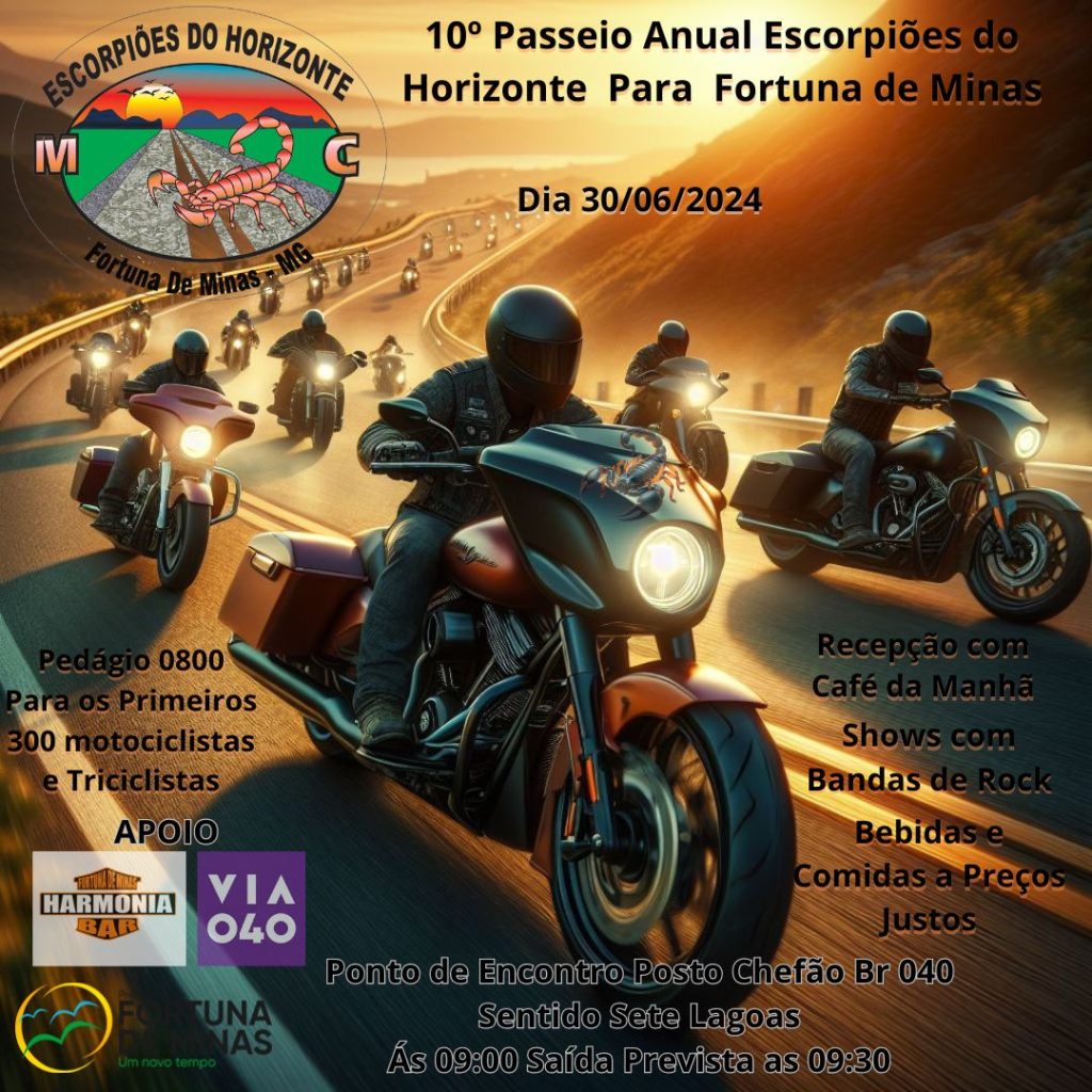 Encontro De Motos Hoje Passeio Anual Escorpi Es Do Horizonte