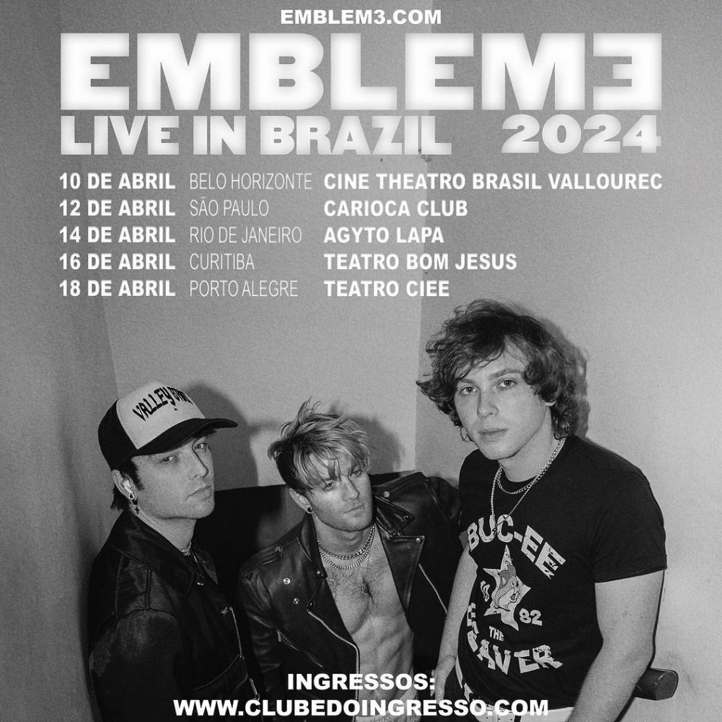 Embleme Live in Brazil 2024 - {DATA} - Agyto | Rio de Janeiro - RJ