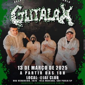 GUTALAX - {DATA} - Jaí Club | São Paulo - SP
