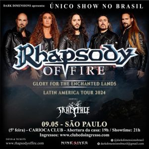 RHAPSODY OF FIRE - {DATA} - Carioca Club Pinheiros | São Paulo - SP