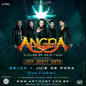 ANGRA / CYCLES OF PAIN TOUR + JEFF SCOTT SOTO - 26/04/2024 (Sexta) - Cultural Bar