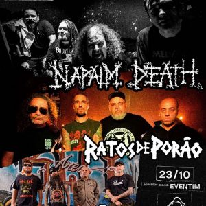 NAPALM DEATH + RATOS DE PORÃO - {DATA} - Circo Voador | Rio de Janeiro - RJ