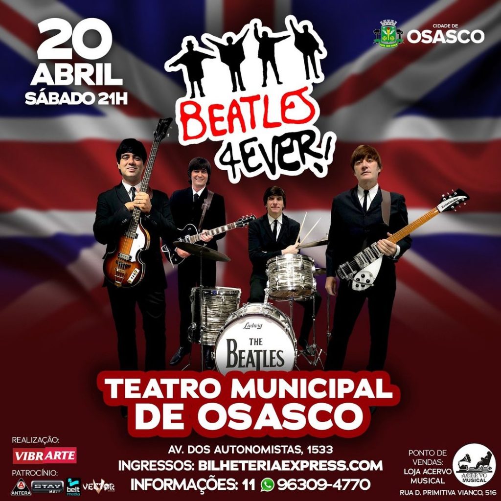 BEATLES 4VER - {DATA} - Teatro Municipal Glória Giglio | Osasco - SP