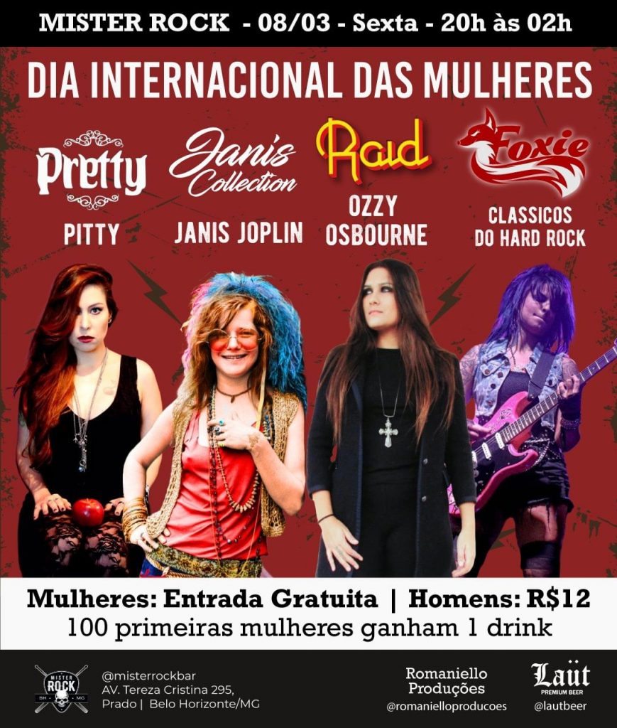 Dia Internacional das Mulheres - {DATA} - Mister Rock