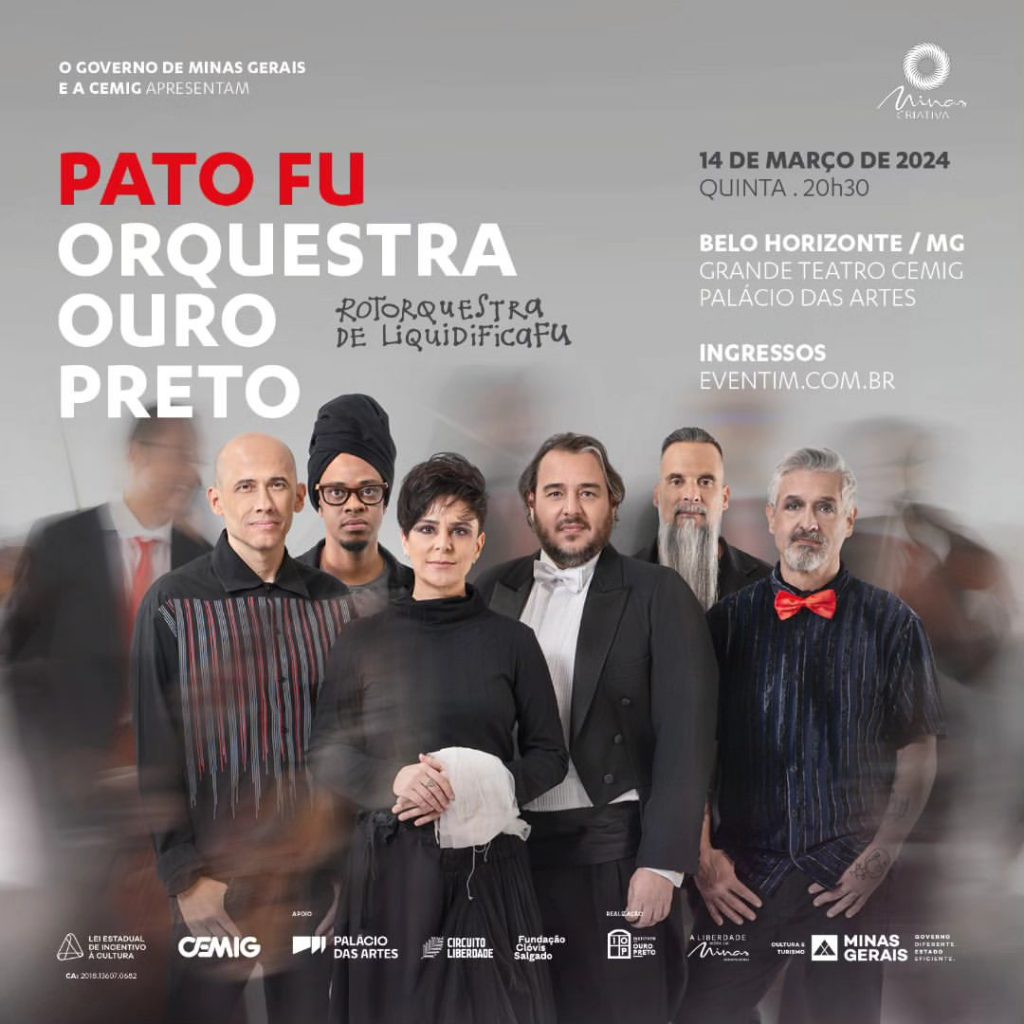 PATO FU E ORQUESTRA OURO PRETO - {DATA} - Palácio das Artes