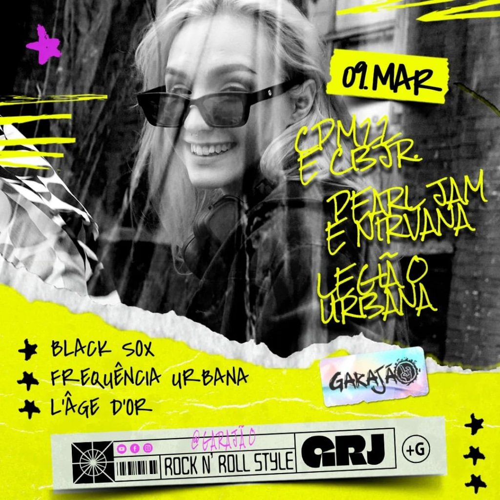 Grunge e Rock Nacional - {DATA} - Garajão | Ipatinga - MG