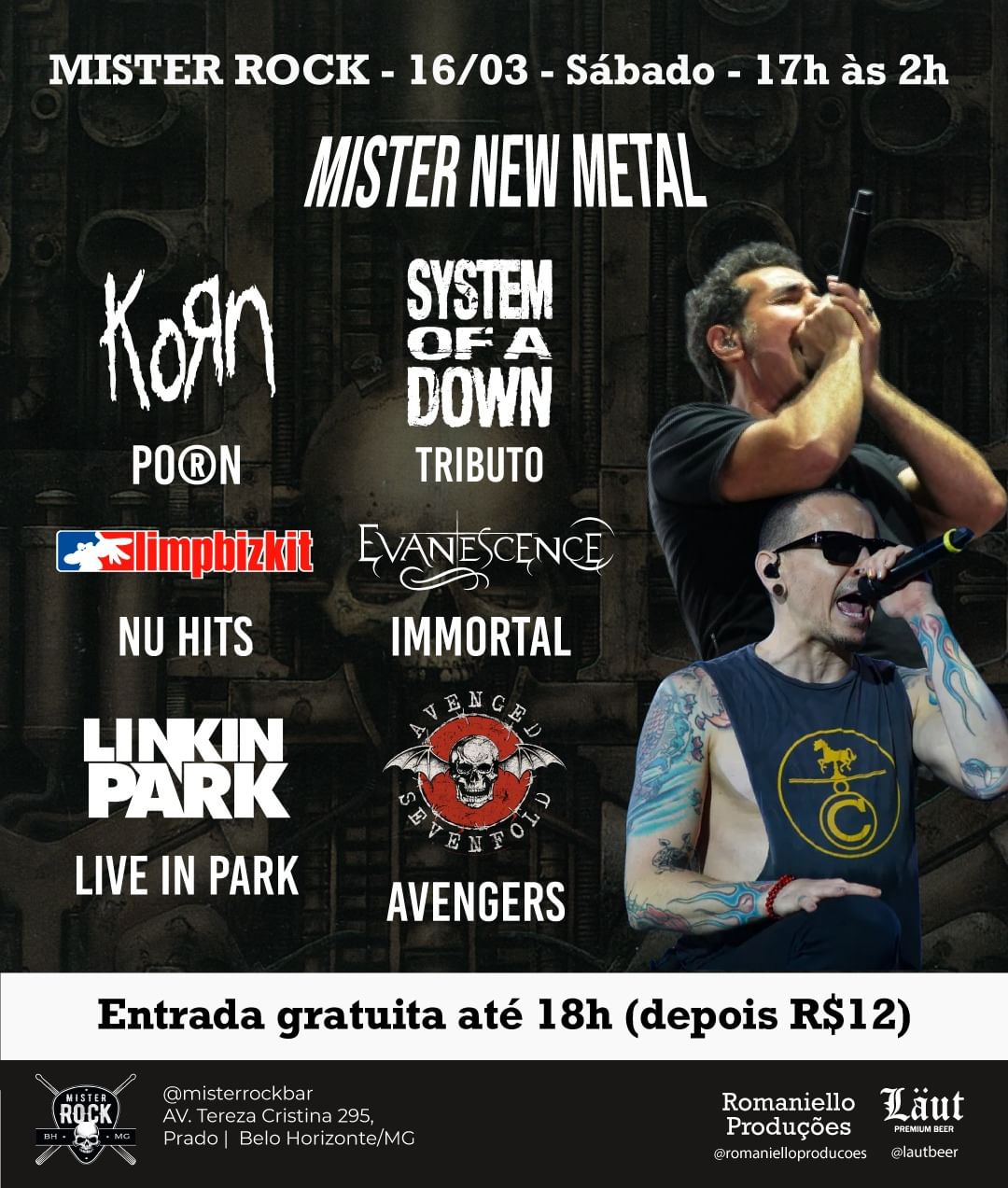 Mister New Metal – 16/03/2024 (Sábado) – Mister Rock