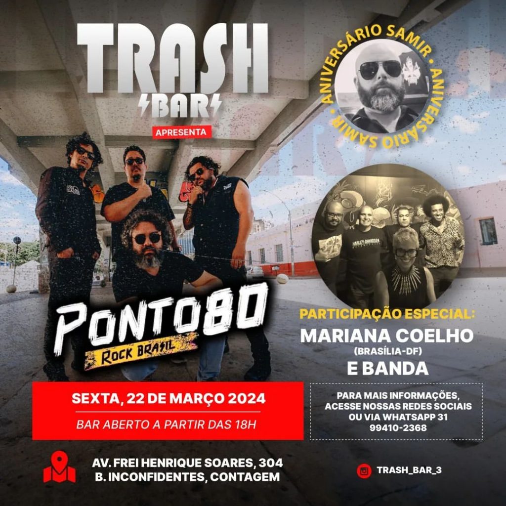 Ponto 80 | Mariana Coelho & Banda - {DATA} - Trash Bar | Contagem - MG