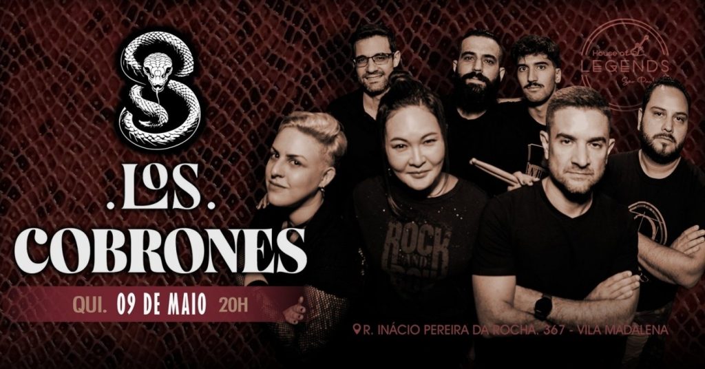Banda Los Cobrones - Hits de Pop e Rock - 09/05/2024 (Quinta) - House of Legends | São Paulo - SP