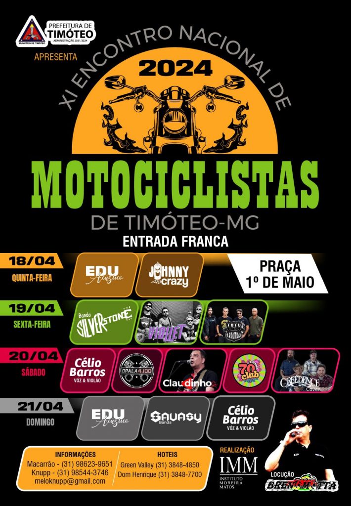 11º Encontro Nacional de Motociclistas de Timóteo - {DATA} - Timóteo-MG