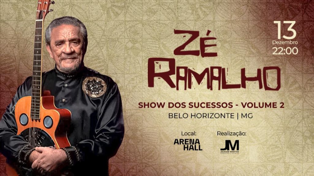 Zé Ramalho - Show dos Sucessos - 13/12/2024 (Sexta) - Arena Hall