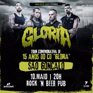 Gloria - {DATA} - Rock'n Beer Pub | São Gonçalo - RJ