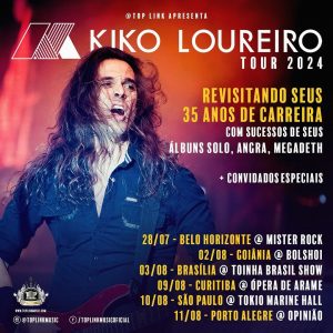 Kiko Loureiro Tour 2024 - 35 Anos de Carreira - {DATA} - Toinha Brasil Show | Brasília - DF