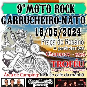 9º Moto Rock Garruncheiro-Nato - {DATA} - Praça do Rosário | Tocantins - MG