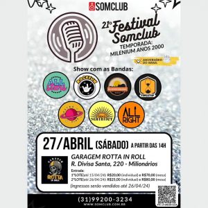 21º Festival Somclub - {DATA} - Garagem Rotta in Roll
