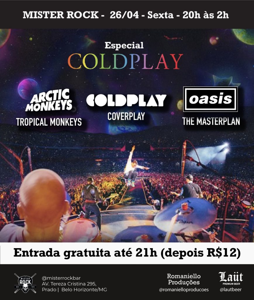 Especial Coldplay - {DATA} - Mister Rock