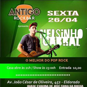 Nelsinho Cabral - {DATA} - Antigo Rock Bar | Contagem - MG