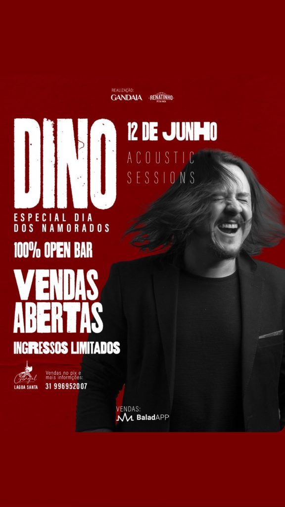 Dino Acoustic Sessions - Especial Dia dos Namorados - {DATA} - Gurgel Beach Club | Lagoa Santa / MG