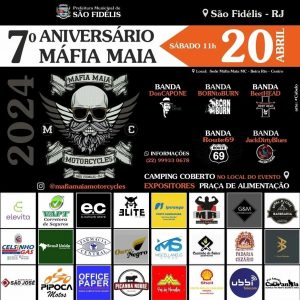 7º Aniversário Máfia Maia - {DATA} - Sede Máfia Maia | São Fidelis - RJ