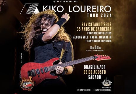 Kiko Loureiro Tour 2024 - 35 Anos de Carreira - {DATA} - Toinha Brasil Show | Brasília - DF