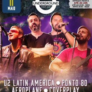 U2 Latin America | Ponto 80 | Aeroplane | Coverplay - {DATA} - Underground Black Pub