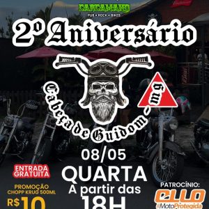 2º Aniversário Cabeça de Guidom MG - {DATA} - Carcamano Pub-Rock-Bikes
