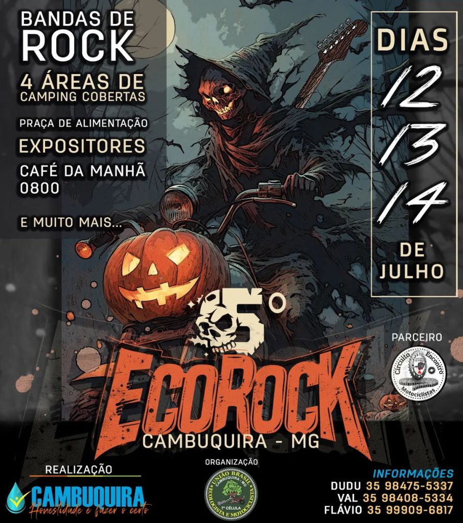 5° ECO ROCK CAMBUQUIRA 2024 - {DATA} - Em frente ao Parque das Águas | Cambuquira - MG