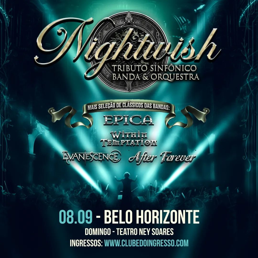 Show em MG NIGHTWISH SYMPHONIC TRIBUTE 08/09/2024 (Domingo