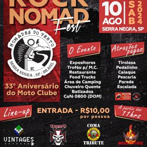 1° MONKEY´S ROCK NOMAD FEST E 33 ANOS DO NÔMADES DO VENTO MC - {DATA} - Pousada Macaquinhos Turismo | Serra Negra - SP