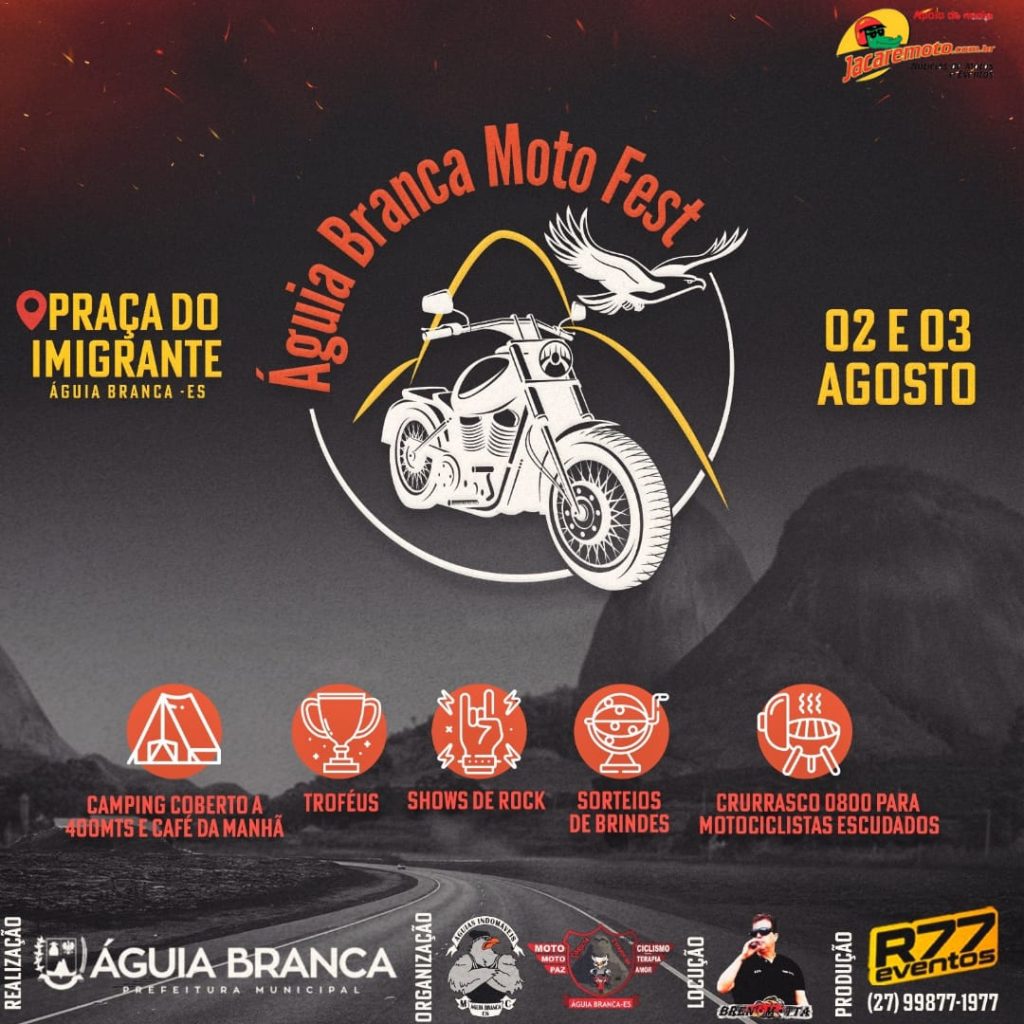 ÁGUIA BRANCA MOTO FEST - {DATA} - Praça do Imigrante Polonês | Águia Branca - ES