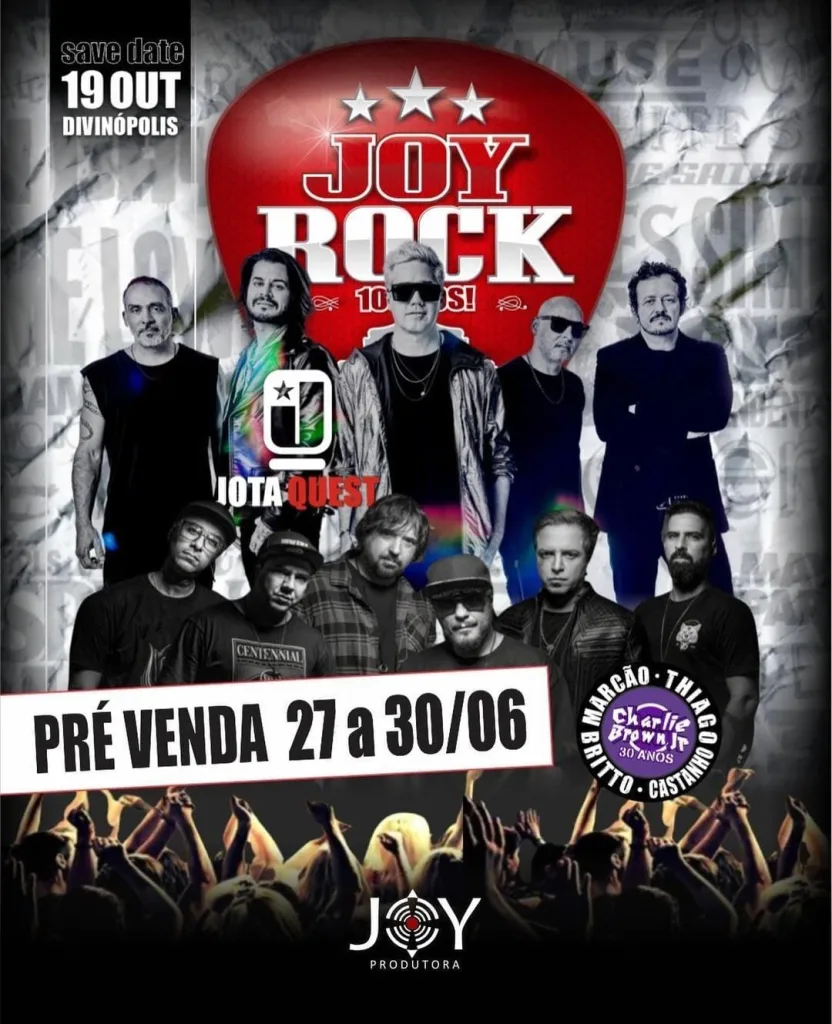 Joy Rock Festival – 19/10/2024 (Sábado) – GREEN SPACE / Divinópolis Clube