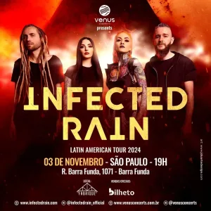 INFECTED RAIN – 03/11/2024 (Domingo) – Fabrique Club | São Paulo – SP