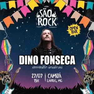 São Rock com Dino Fonseca – 27/07/2024 (Sábado) – Camuá Eventos | Lavras – MG