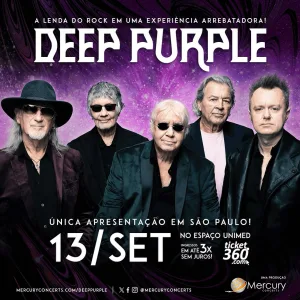 Deep Purple – 13/09/2024 (Sexta-Feira) – Espaço Unimed | São Paulo – SP
