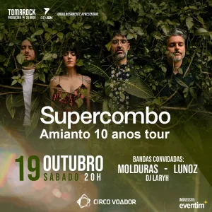 SUPERCOMBO TOCA “AMIANTO” – 19/10/2024 (Sábado) – Circo Voador | Rio de Janeiro – RJ