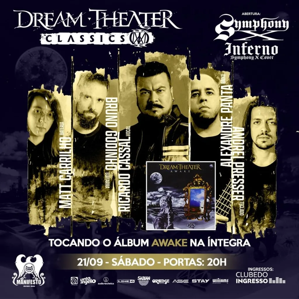 DREAM THEATER CLASSICS – 21/09/2024 (Sábado) – Manifesto Bar | São Paulo – SP