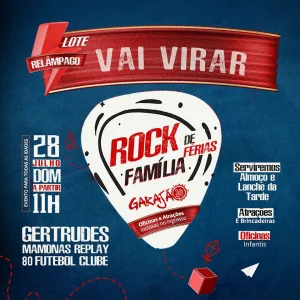 Rock Família – Gertrudes | Mamonas | 80FC – 28/07/2024 (Domingo) – Garajão | Ipatinga – MG