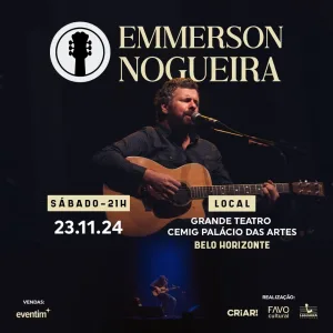 Emmerson Nogueira – 23/11/2024 (Sábado) – Palácio das Artes