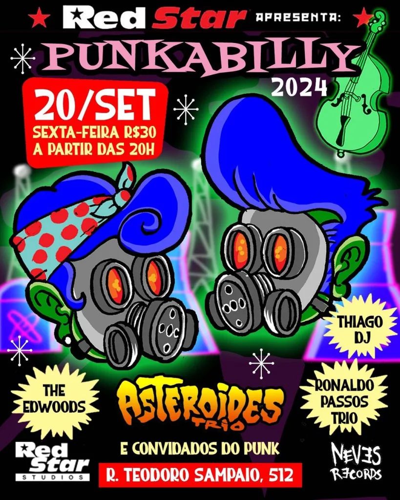 PUNKABILLY 2024 – 20/09/2024 (Sexta-Feira) – Red Star Studio | São Paulo – SP