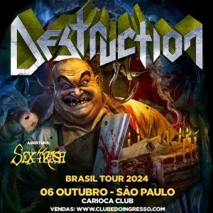 Destruction – 06/10/2024 (Domingo) – Carioca Club Pinheiros | São Paulo – SP