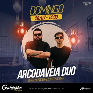 Arcodavéia Duo – 28/07/2024 (Domingo) – Gabiroba Butiquim