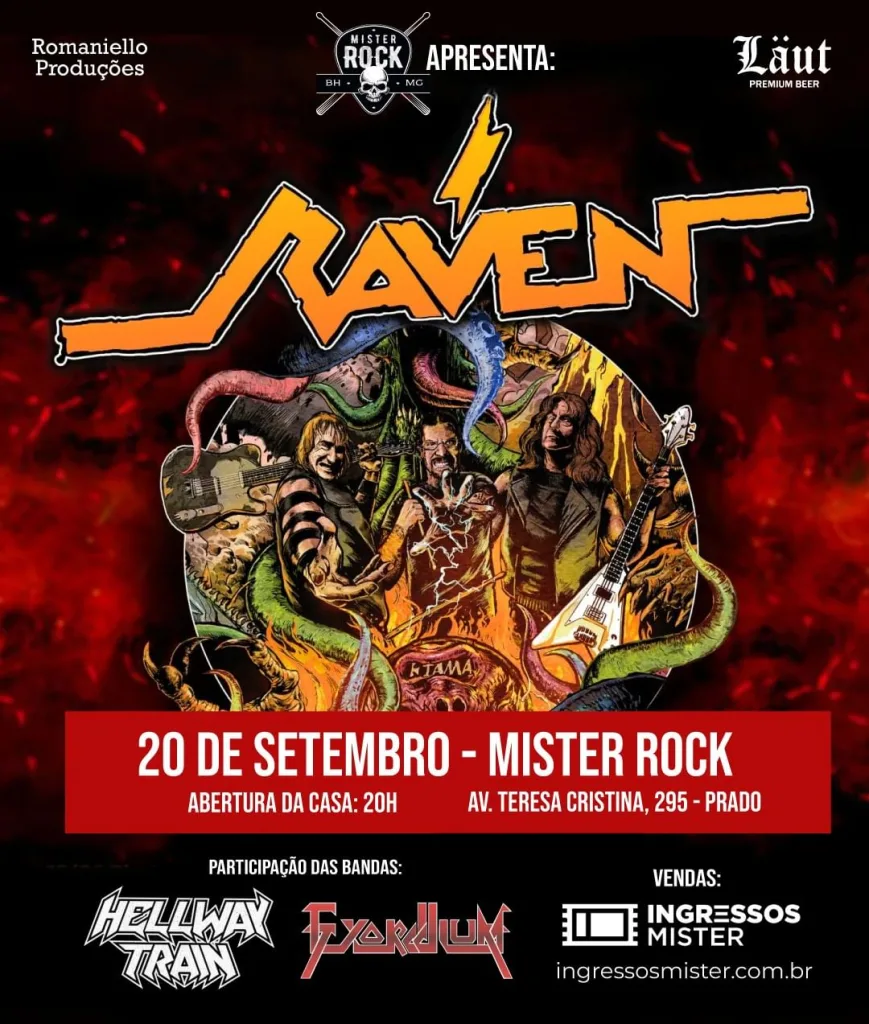 Raven – 20/09/2024 (Domingo) – Mister Rock