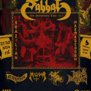 SABBAT – SABBATICAL 40TH ANNIVERSARY TOUR 2024 – 27/10/2024 (Domingo) – Jaí Club | São Paulo – SP