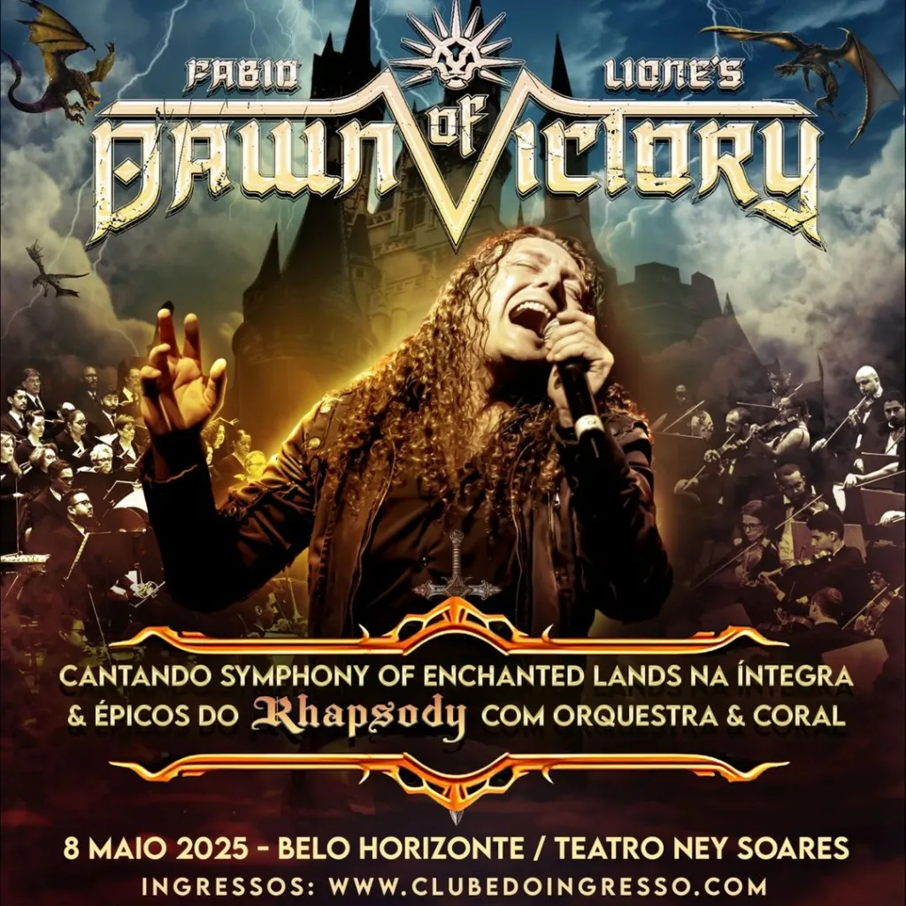 Fabio Lione e Orquestra – 08/05/2025 (Quinta-Feira) – Teatro Ney Soares | Belo Horizonte – MG