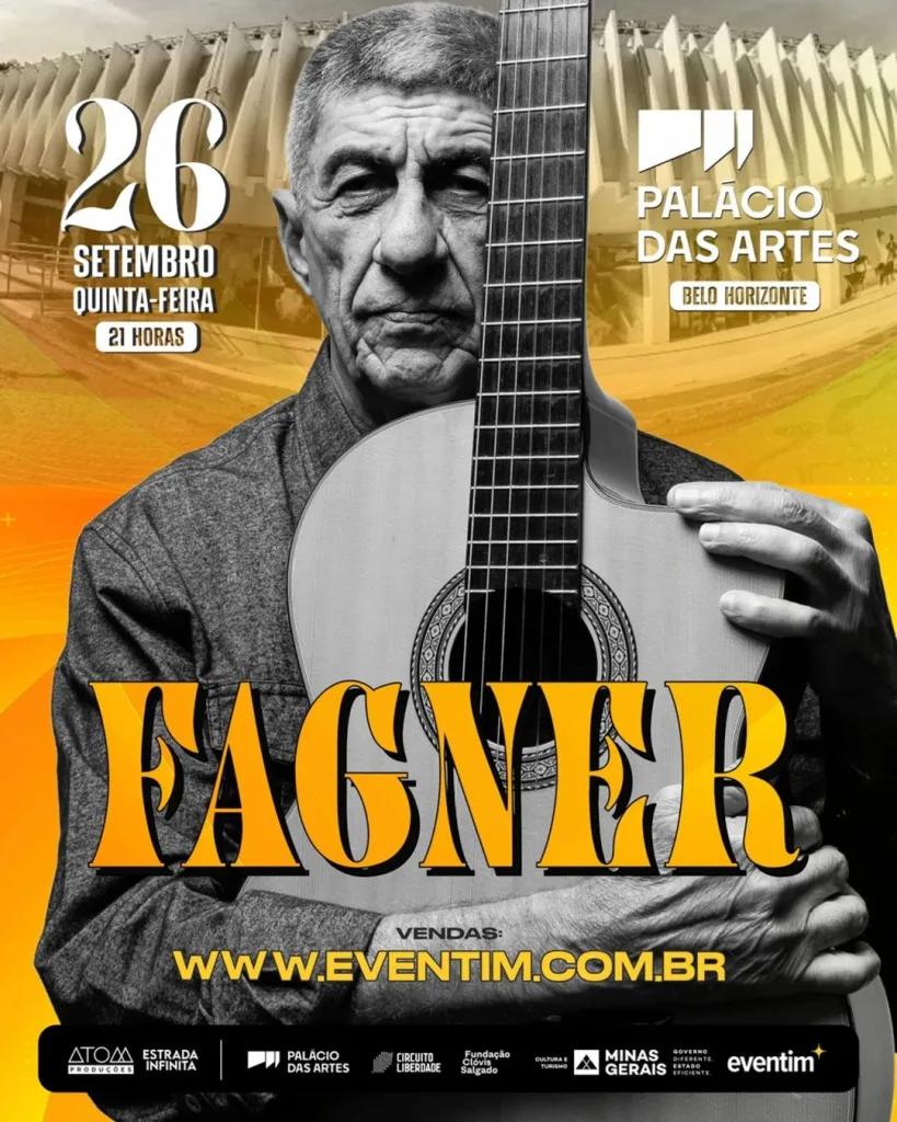 RAIMUNDO FAGNER – 26/09/2024 (Quinta-Feira) – Palácio das Artes