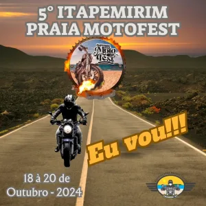 5° Itapemirim Praia Motofest  – 18/10/2024 a 20/10/2024 – Itapemirim – ES