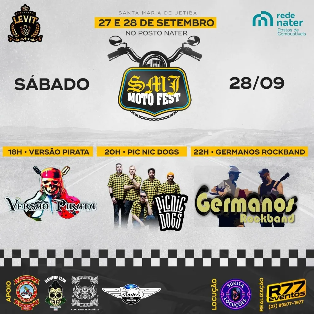 SMJ Moto Fest – 27/09/2024 a 28/09/2024 – Posto Nater | Santa Maria de Jetibá – ES