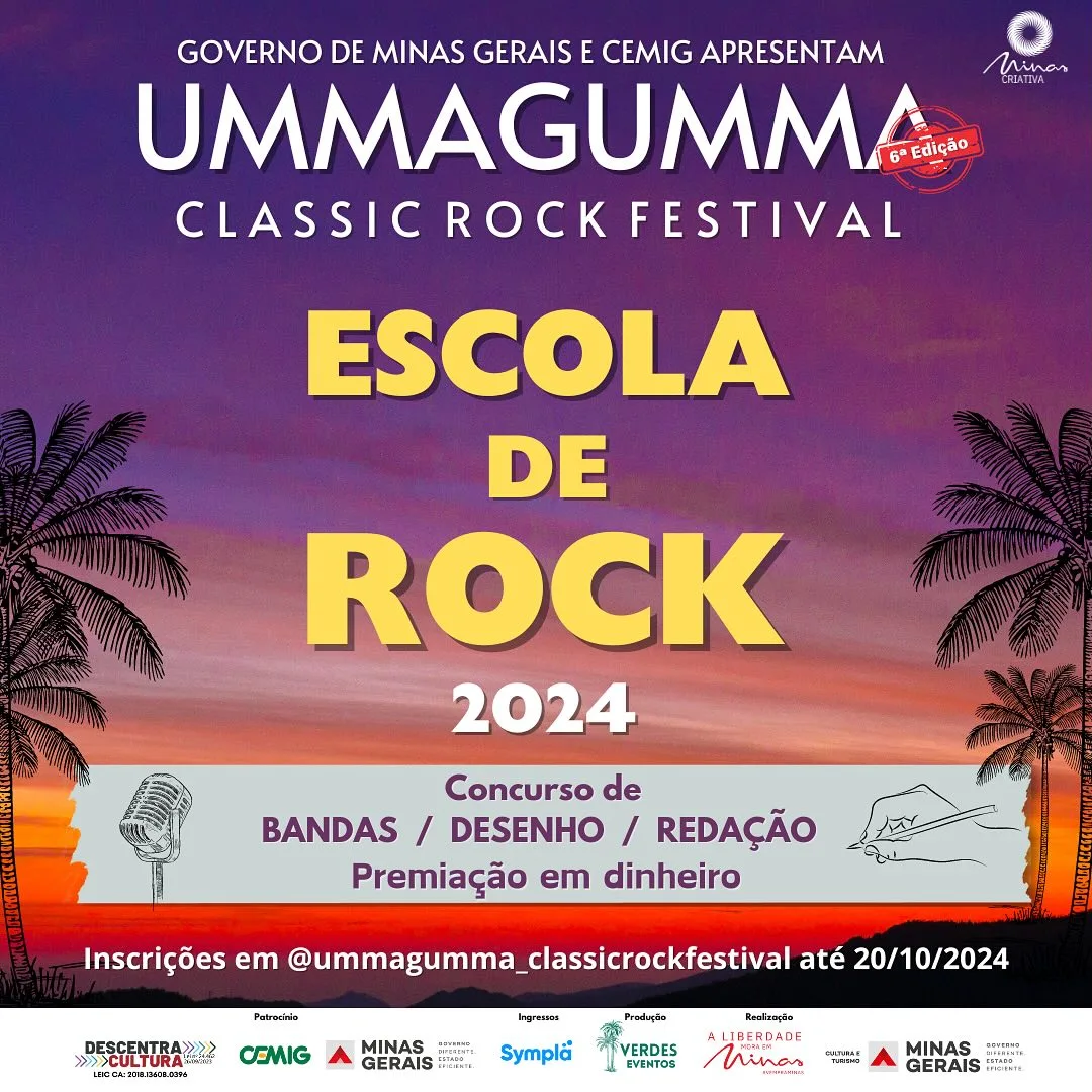 Ummagumma Classic Rock Festival – 15/11/2024 a 16/11/2024 – Espaço Verdes Eventos | Três Pontas – MG