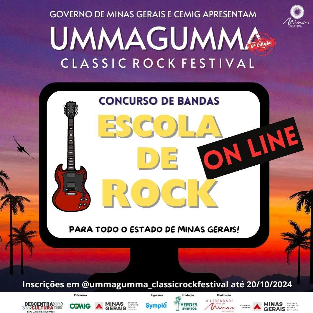 Ummagumma Classic Rock Festival – 15/11/2024 a 16/11/2024 – Espaço Verdes Eventos | Três Pontas – MG