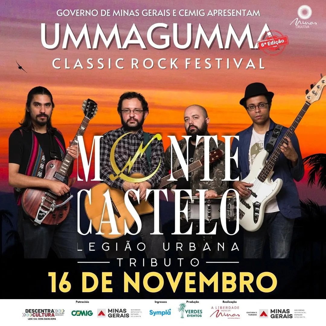 Ummagumma Classic Rock Festival – 15/11/2024 a 16/11/2024 – Espaço Verdes Eventos | Três Pontas – MG